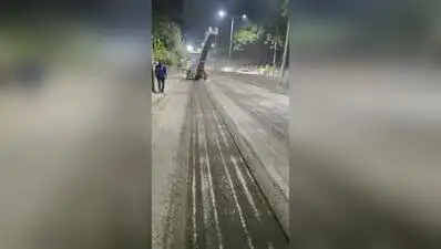 The plan was to resurface the remaining stretch in about 10 days