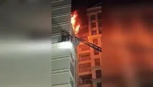 A fire that broke out at the Imperial Heritage residential building in Achole, Nalasopara East