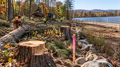 Workers clearing land for a solar farm in New Hampshire cut 30 trees on the wrong property