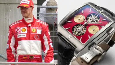 Luxury timepieces belonging to seven-time Formula One world champion Michael Schumacher were