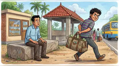 The stranger then claimed to work at the airport and offered to arrange cheap flight tickets