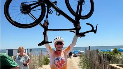 cycle 3,200 miles from the Pacific to the Atlantic and raise $1 million for children facing