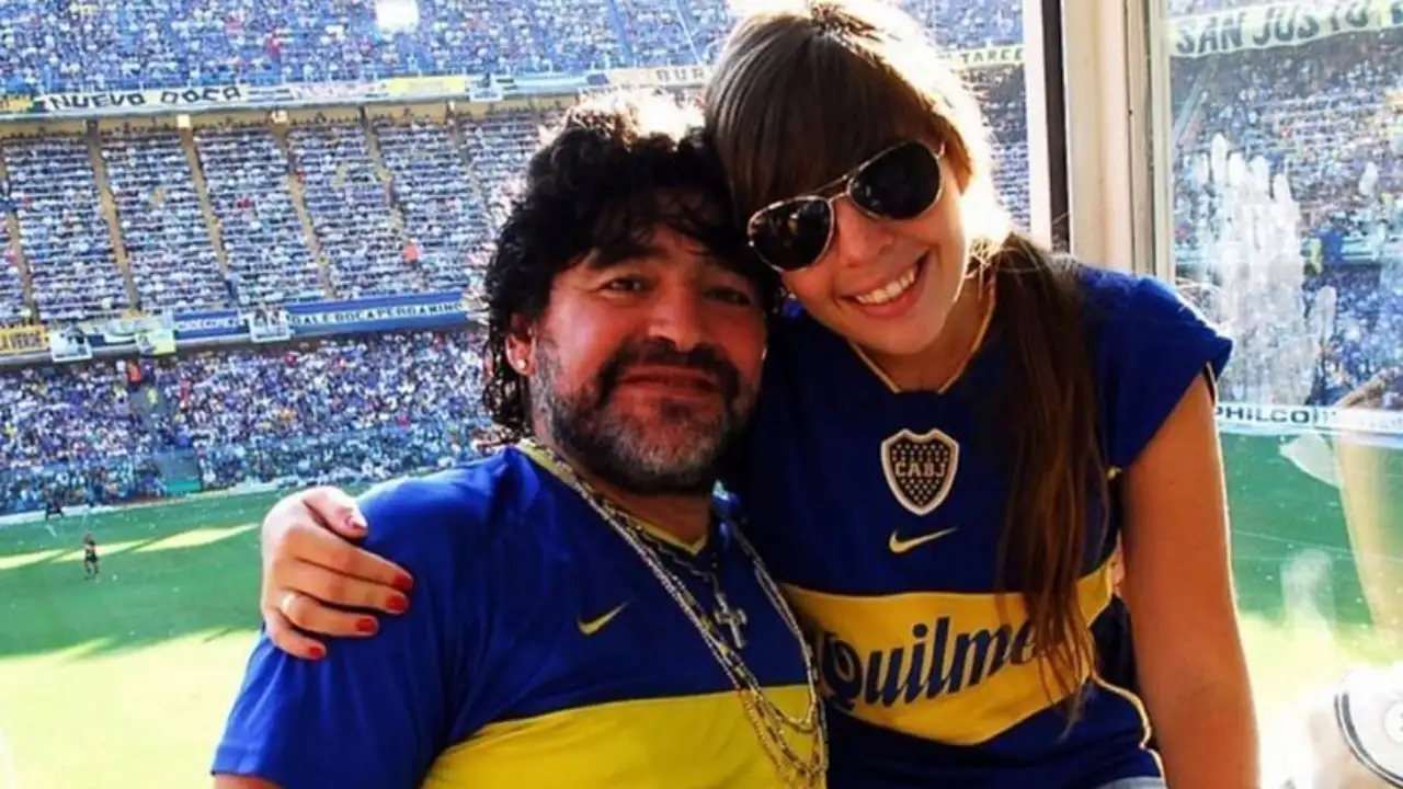 In 1989, Diego Maradona's two-year-old daughter tucked daisies into his socks before Napoli