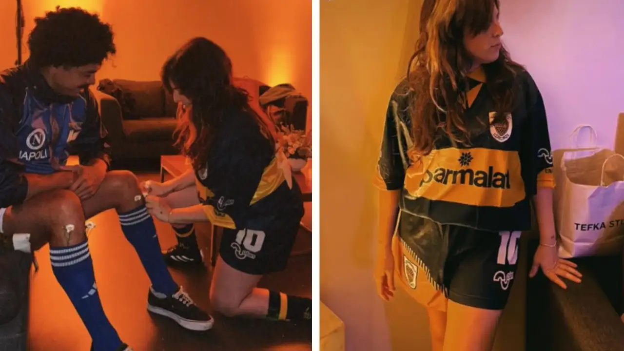 In 1989, Diego Maradona's two-year-old daughter tucked daisies into his socks before Napoli