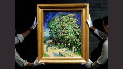 Hundreds of art lovers lined up outside a Hong Kong gallery to see a Vincent van Gogh