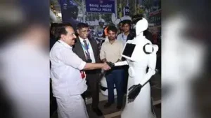 Kochi : The days when police in Keralam use humanoid robots to manage traffic and unmanned