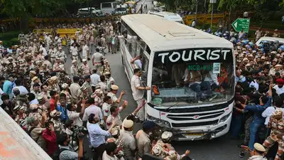 Delhi Police is analyzing videos to identify officers who faced assaults during the Congress