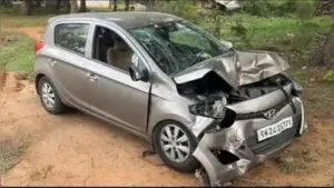 A 55-year-old farmer died and three of his family members were injured after their car went out