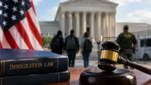 A US appeals court ruled 10-7 that immigrants detained after entering the country illegally are not