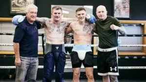 Ricky Hatton's parents, Ray and Carol Hatton, along with son Campbell, seek answers over