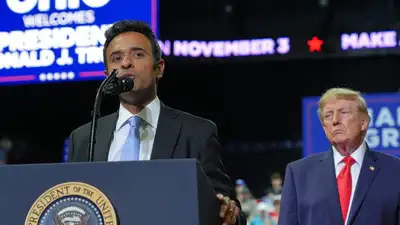 Vivek Ramaswamy , the Indian-American running for governor of Ohio, has presented