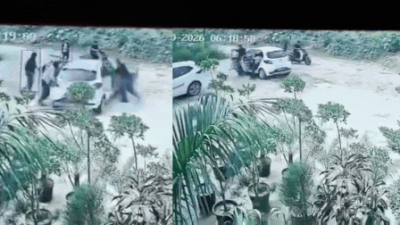 CCTV footage of the incident on Jail Road has gone viral on social media