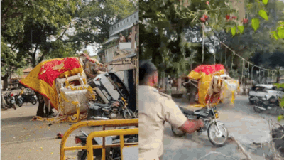 Watch: Karnataka Dasara procession turns chaotic as tusker bolts; goddess's gold bangles go missing