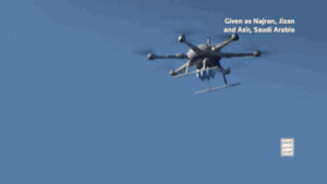 Watch: Houthis release dramatic drone strike footage from Saudi border regions