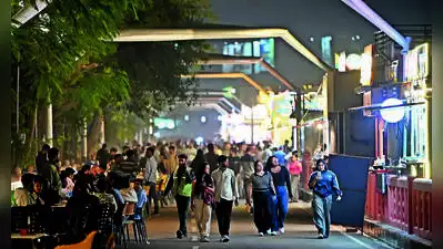 Today, the night can mean a food trail, coffee with friends, a live music performance, a club