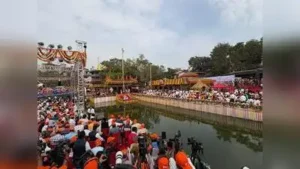 Nashik : Hours before President Droupadi Murmu hoisted the Dharma Dhwaja at Ramkund