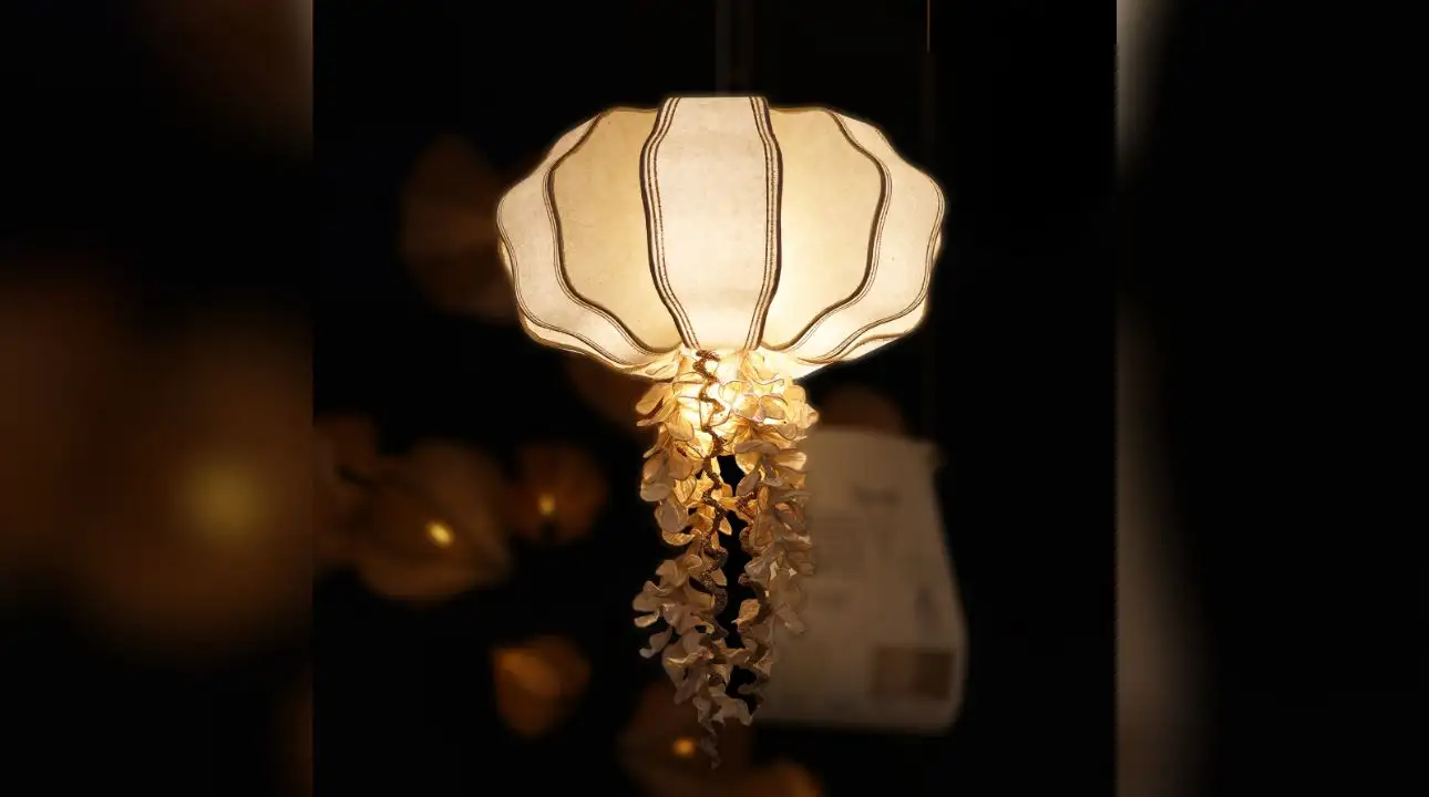 Often made in limited numbers or on commission, fabric and paper lights feel personal and one