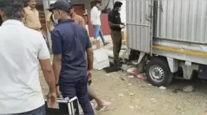 Low-intensity explosion in courier van while unloading parcel consignment with airgun pistols